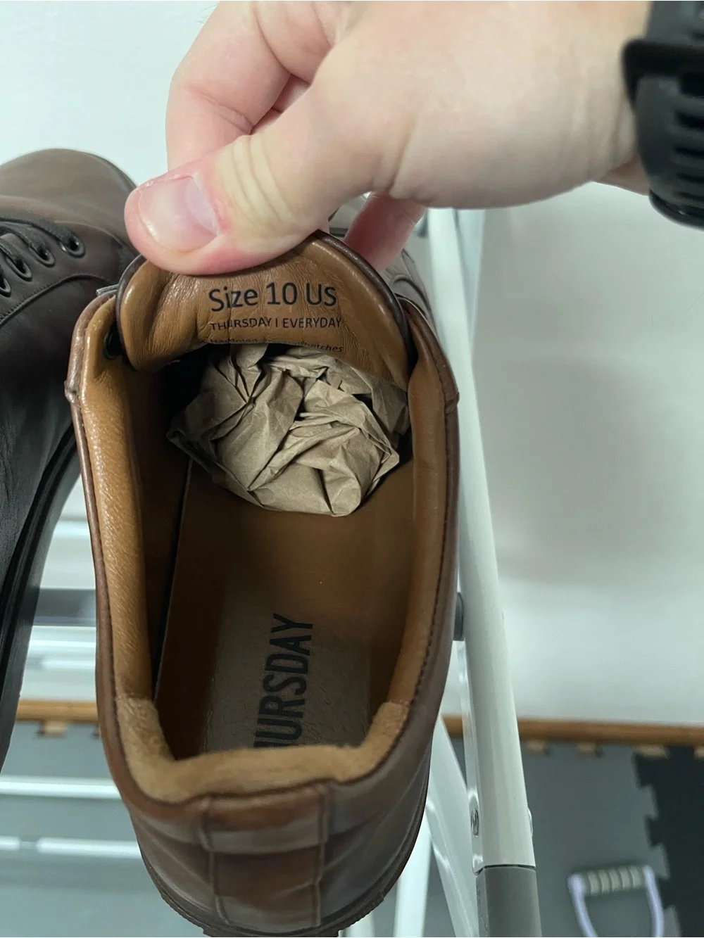 Thursday Premier Low Top Brown Leather Men Sneakers